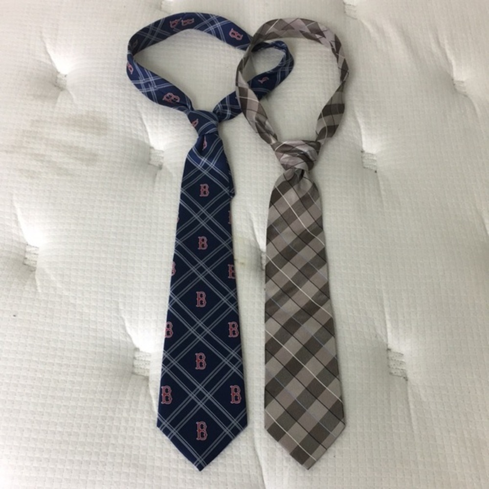 2pcs Men BOSTON RED SOX, U.S. POLO ASSN. TIES